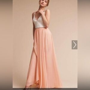 COPY - BHLDN Karlie dress in peach, size 4